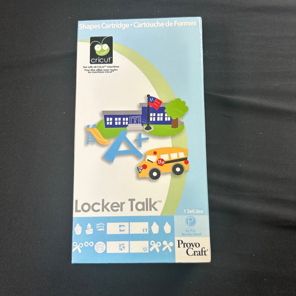 Cricut Locker Talk School Shapes Cartridge Link Status Unknown